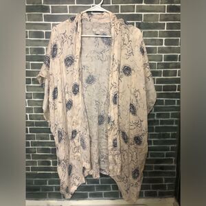 Loft kimono light pink and grey size Xs small
